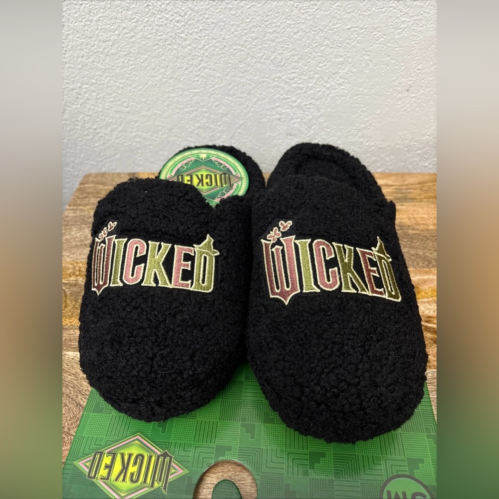 Wicked Slippers Pink Green Black Women’s Sz Small NEW